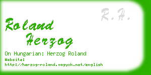 roland herzog business card